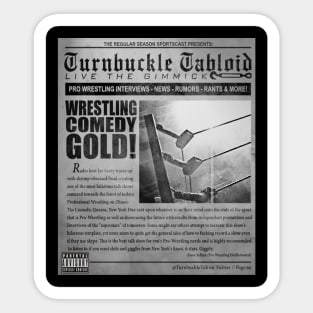 Turnbuckle Tabloid Vintage News Sticker